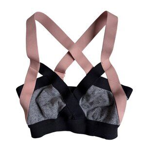 Aritzia Community Sports Bra (Grey / Black / Peach) - Size XS